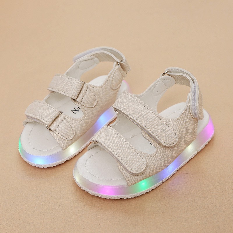 Sandal Anak LED Bahan Kanvas Import