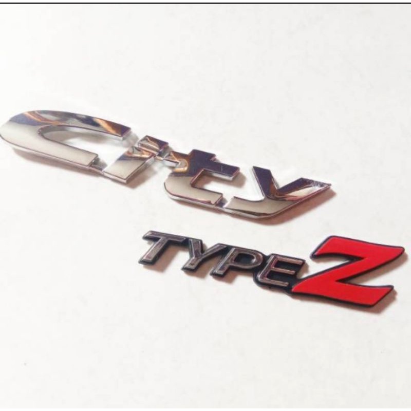 emblem honda city +Type Z  1paket emblem set Honda city+type Z