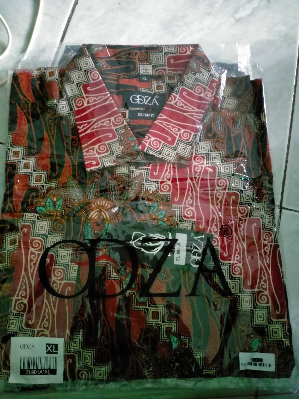 Odza Kemeja Batik Fashion Murah Baju Pria Lengan Panjang Seragam Batik Keluarga