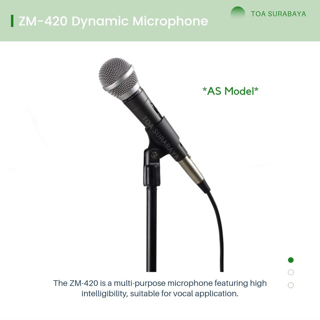 ZM-420 TOA Dynamic Microphone