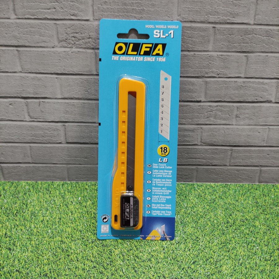 

Pisau Handle Knife Cutter 18mm Snap-Off Blade Cutter OLFA SL-1 JAPAN