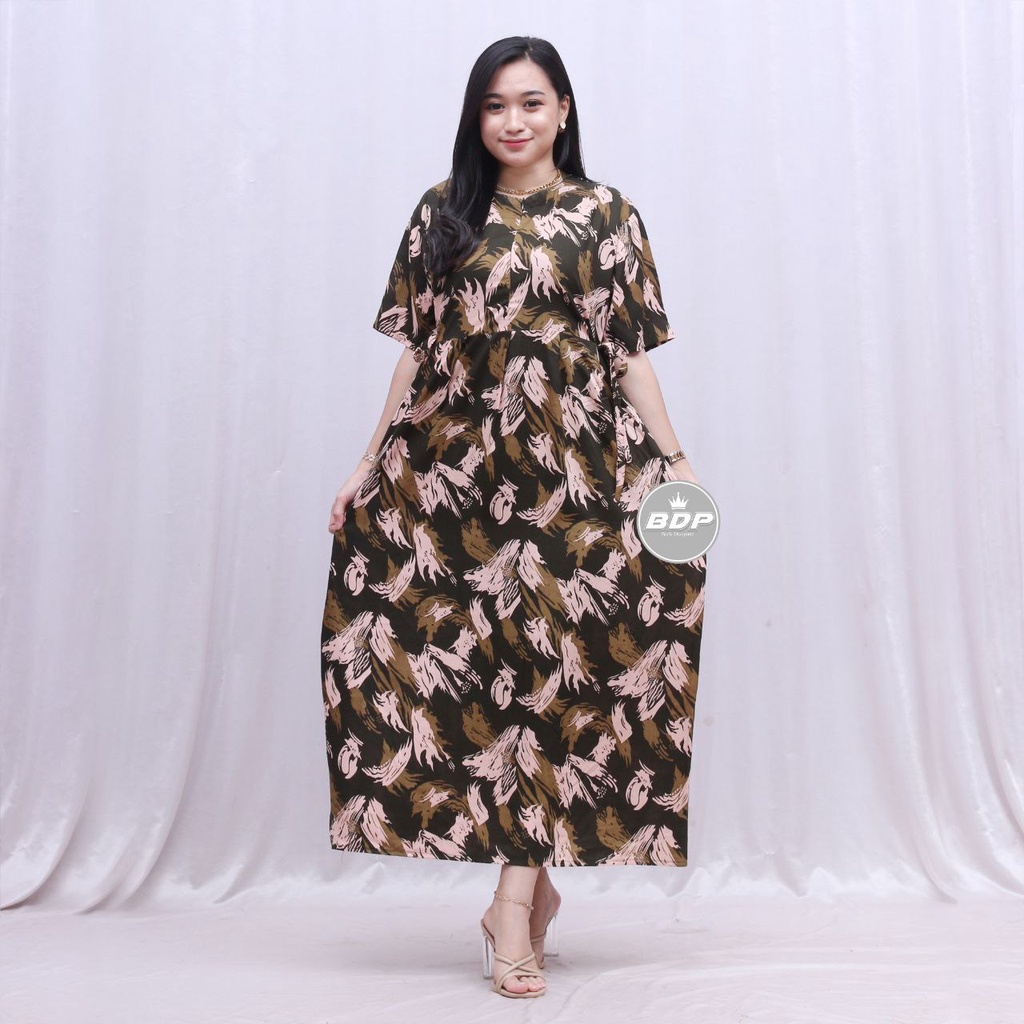 Dianputri - Daster Chibi Panjang Semata kaki Busui Kekinian Non Ruffle Dianputri-kamelia