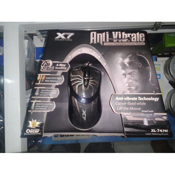 JUAL Mouse gaming game macro makro A4tech X7 747 Spider MURAH