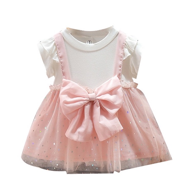 Dress Anak Perempuan Celin Motif Pita Tutu Baju Anak 0-2 Thn