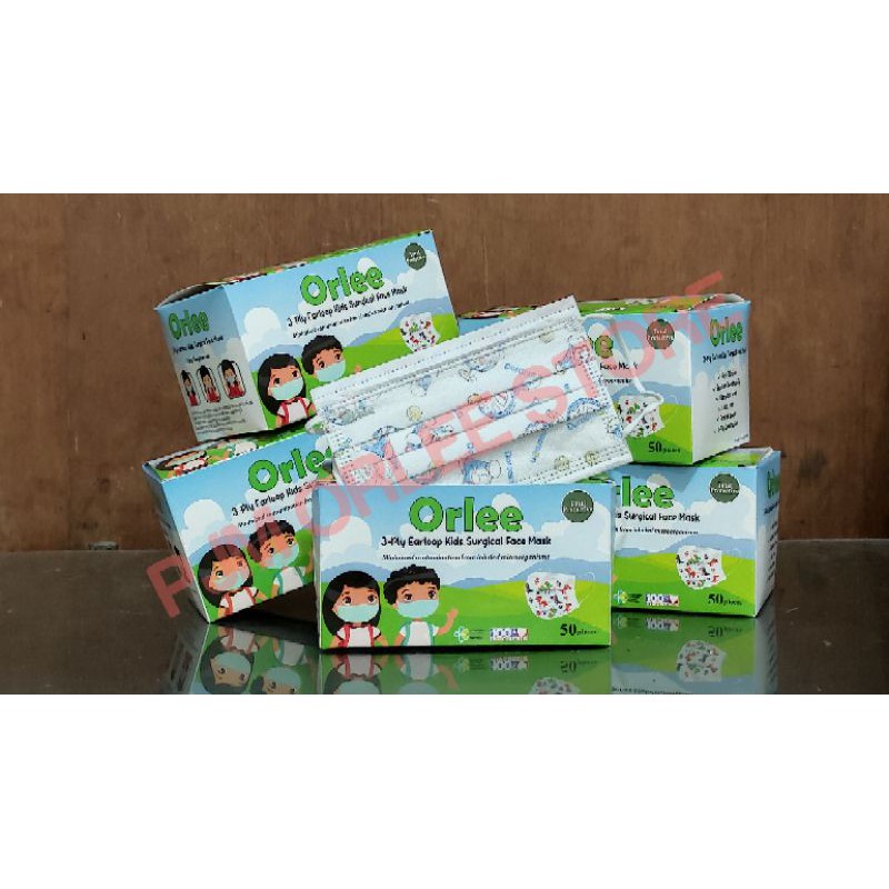 Masker ORLEE anak 3ply medis kemenkes AKD