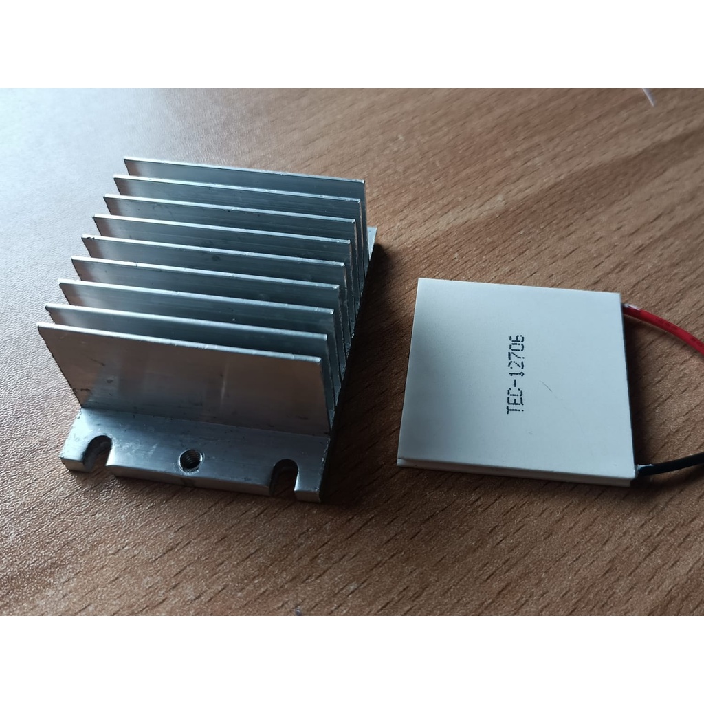 Aluminium Heatsink Coldsink 4x4 cm untuk Peltier Pendingin