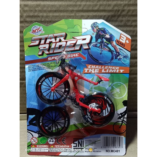 MC 481 MAINAN SEPEDA PANCAL BALAP MINI STAR RIDER / SUPER BIKE CHALLANGE THE LIMIT