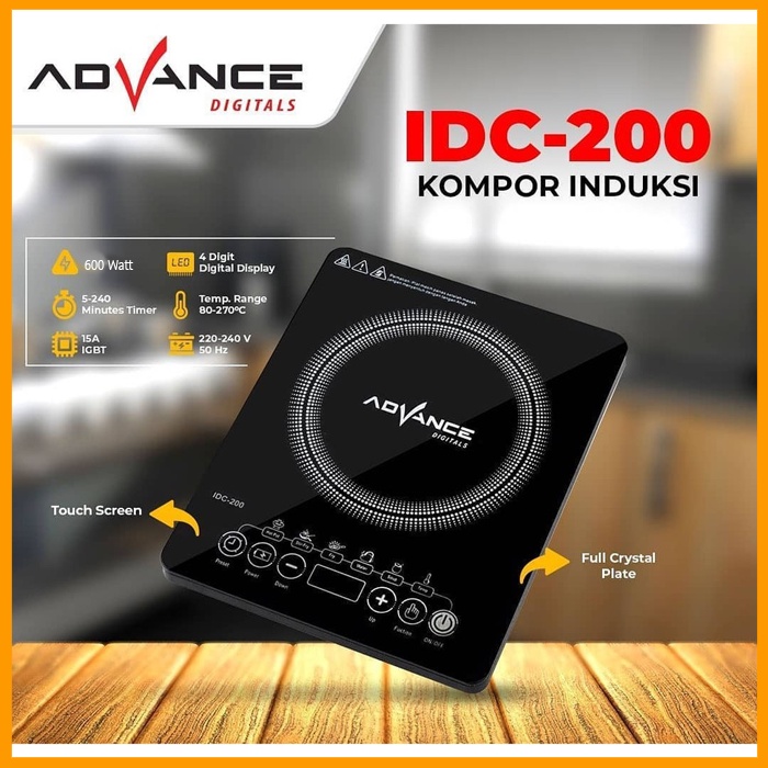 KOMPOR INDUKSI - KOMPOR LISTRIK ADVANCE IDC-200/IDC 100 600 watt