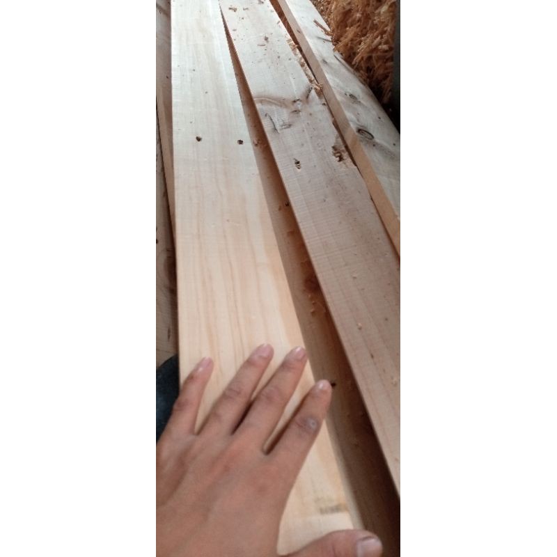 papan jati Belanda ukuran 200x9x1,5cm