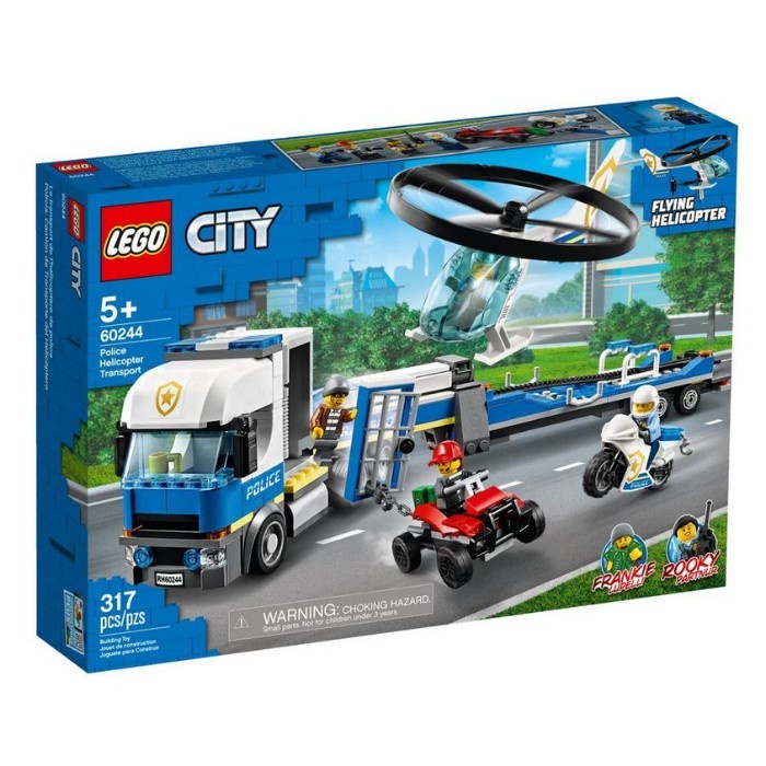 Mainan LEGO-City Police Helicopter Transport