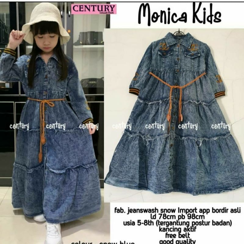 MONICA KIDS GAMIS JEANS ANAK