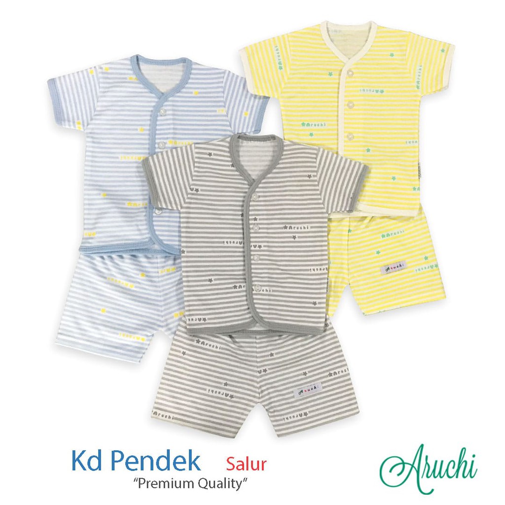 BANYAK MOTIF PROMO SETELAN ARUCHI POLOS / SALUR MIX PENDEK &quot; BOY GIRL &quot; S M L XL XXL