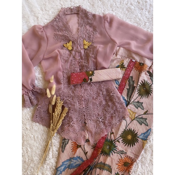 Set Kebaya Bali Jadi Bordir Premium | Kebaya encim couple