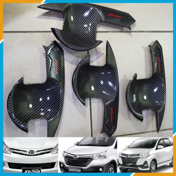 VARIASI Outer mangkok handle MOBIL DAIHATSU  All new xenia 2012-2021 CARBON