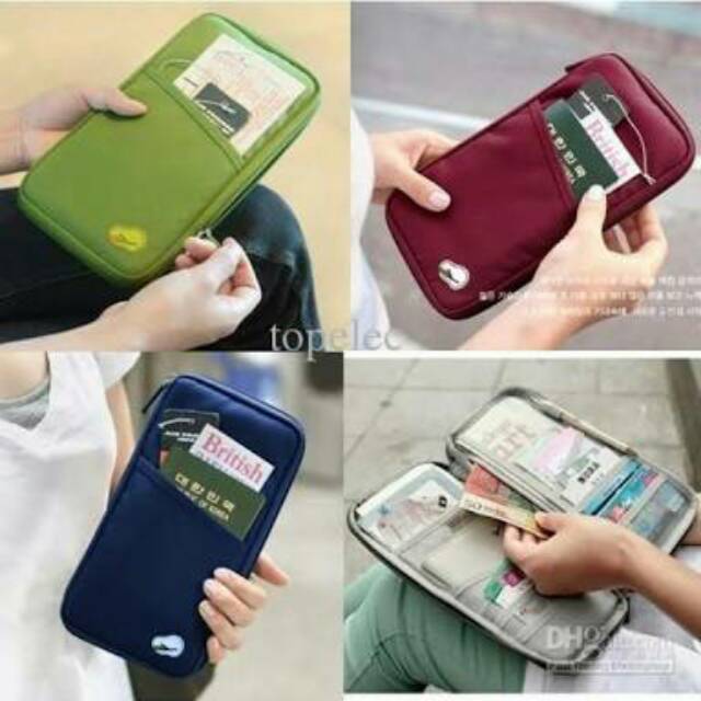 CARD ID HOLDER  PASPORT WALLET DOMPET TRAVEL ORGANIZER