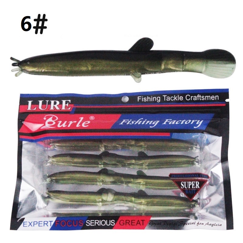 1 Pc Umpan Pancing Soft Bait Bentuk Cacing Ukuran 7.5cm 2g