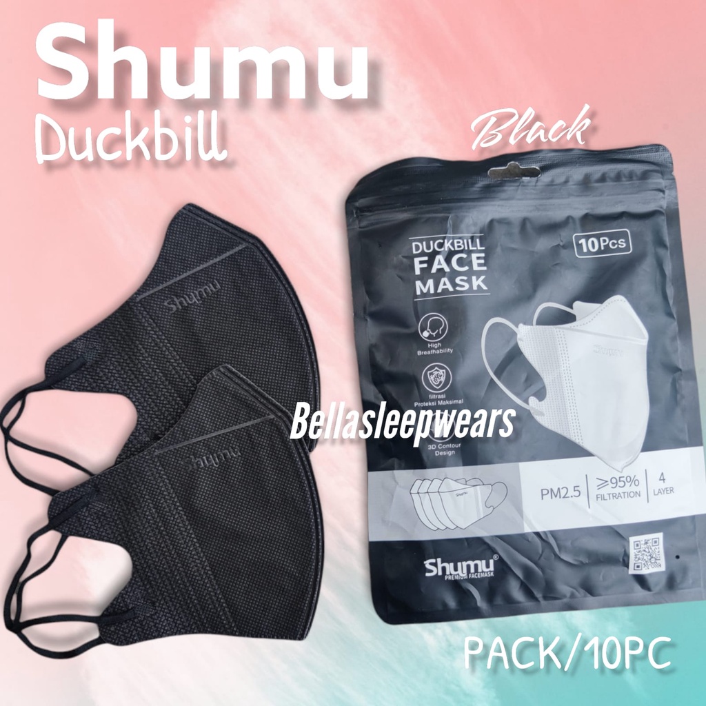 DUCKBILL SHUMU PREMIUM PACK /10 - MASKER DUCKBILL SHUMU ORIGINAL PREMIUM FACE MASK WARNA BEST SELLER