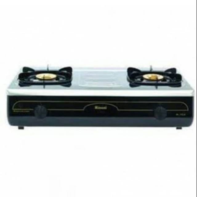 Kompor gas rinnai 2tungku stanlis jumbo 712A