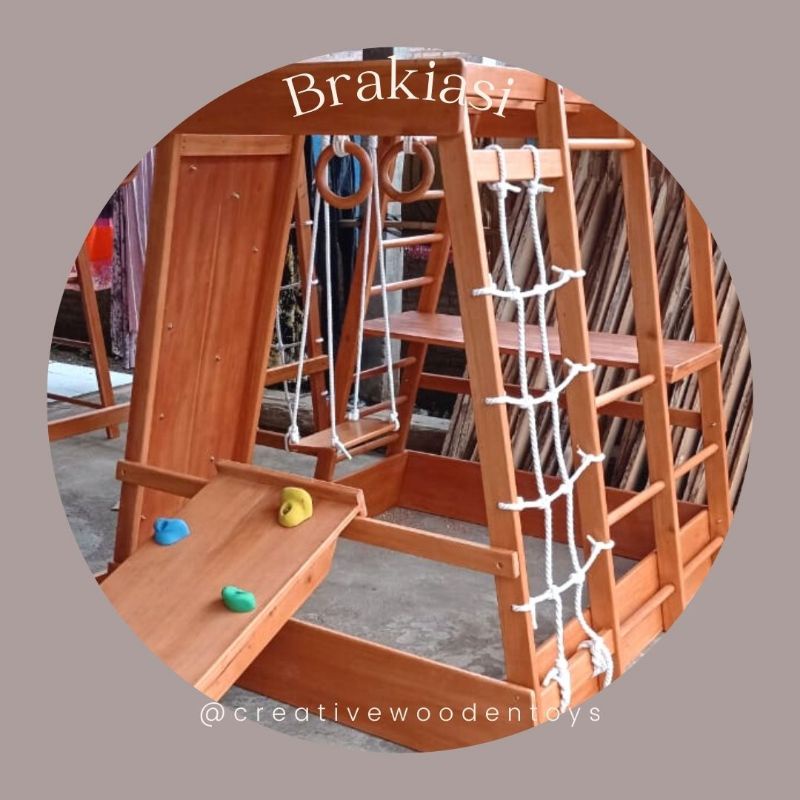 (Creative Wooden Toys) Brakiasi type Faith, Monkey bar type Faith