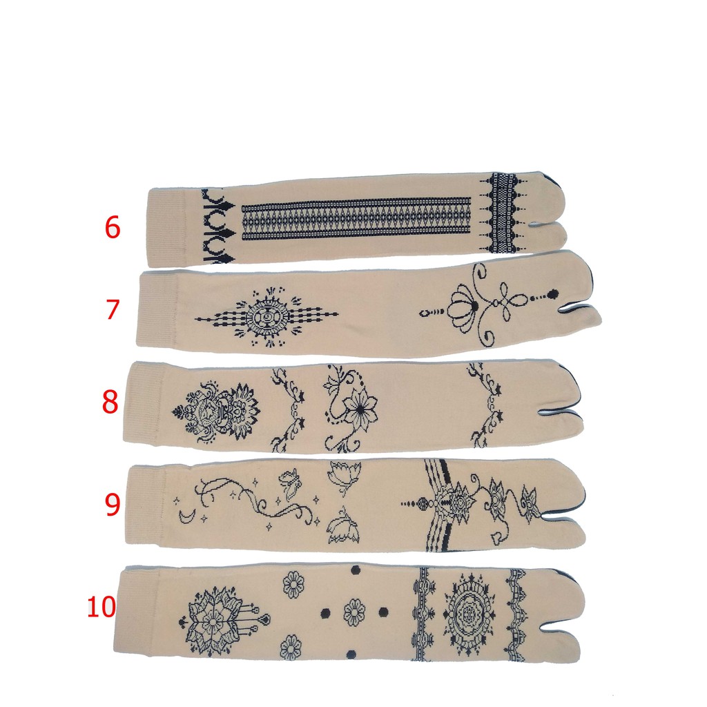 KAOS KAKI JEMPOL MOTIF BATIK HENA