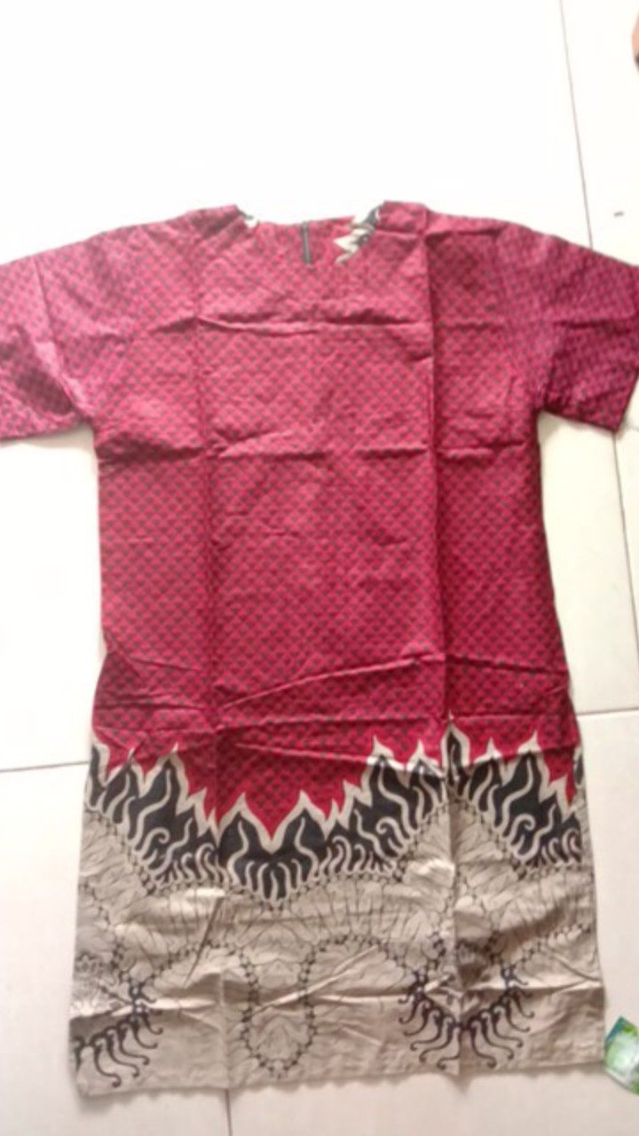 Tunik Batik Lengan Pendek Motif Terlaris M, L, Xl, Xxl