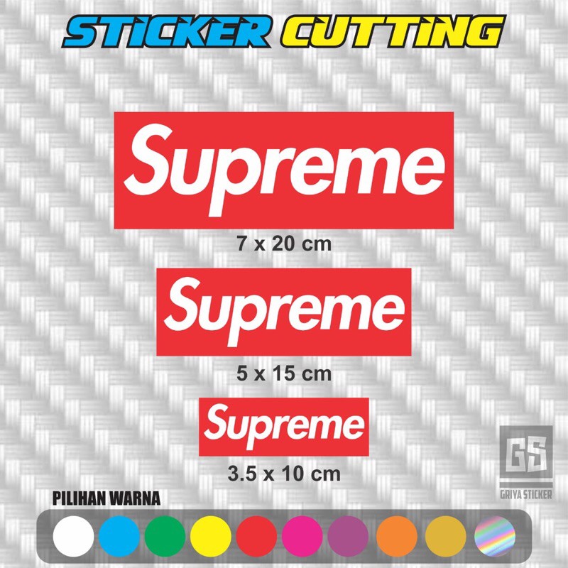 sticker cutting SUPREME stiker motor distro