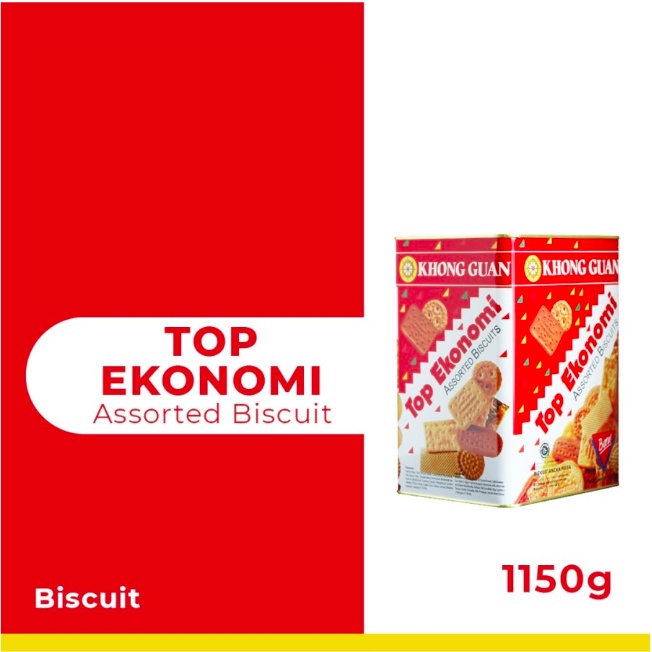 Khong Guan Assorted Biscuit Top Ekonomi 1150 gram Kue Lebaran