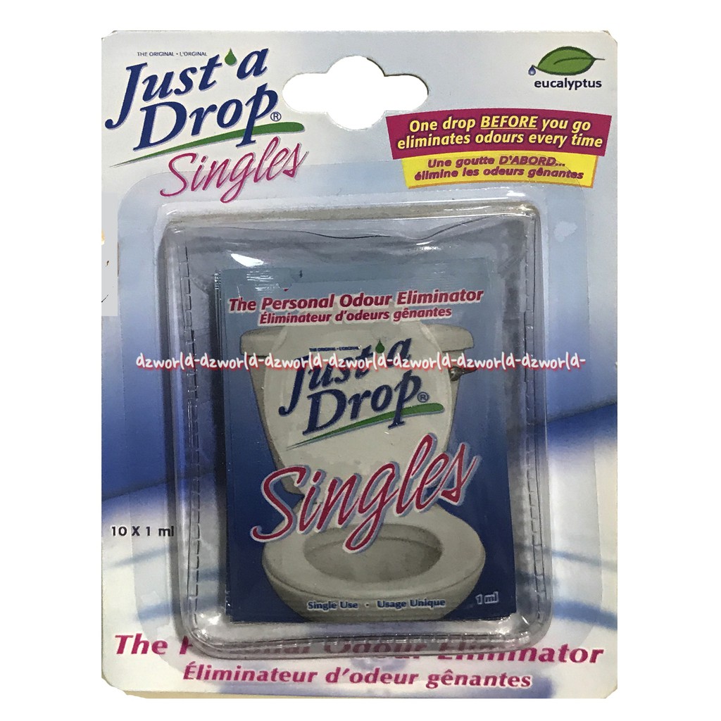 Just A Drop Singles Set Penghilang Bau Toilet Sachet Cocok Buat Untuk Traveling  Isi 10Pcs