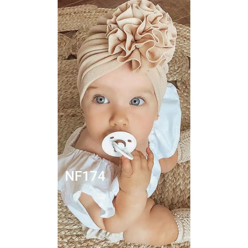 CIPUT TURBAN BAYI APLIKASI BUNGA/CIPUT ANAK LUCU