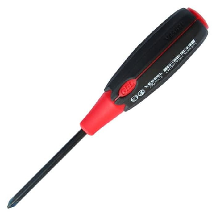 Obeng Vessel 700 PH1 x 75 mm Super Cushion Screwdriver -Made in Japan