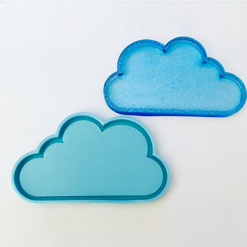 SIY  Cloud Resin Coaster Molds Cloud Silicone Mold Cloud Tray Epoxy Resin Mold Tools