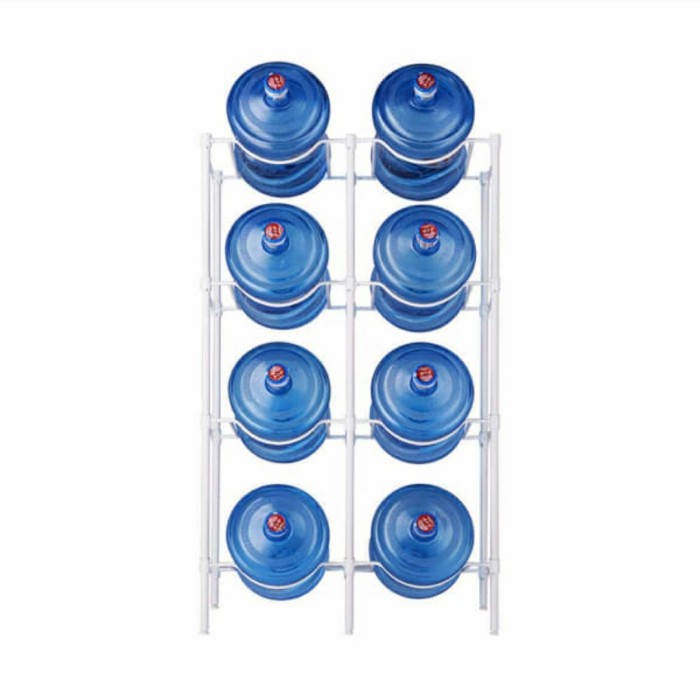 Rak Botol - Rak Galon 8 Susun Tingkat , Rak Galon Isi 8 Botol Krisbow Best Seller