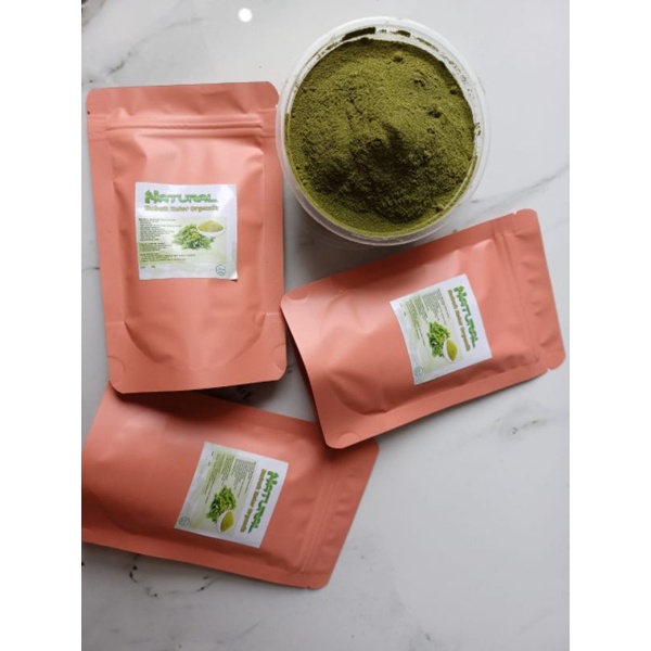 serbuk daun Kelor natural 20 gram serbuk moringa penghilang jerawat flak - masker kelor organik - maskerkelor organik masker wajah - bubuk kelor bubuk moringa