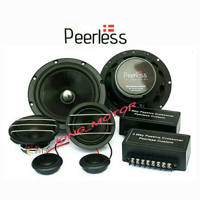 SPEAKER COMP SPLIT 3 WAY 3WAY PEERLESS CUSTOM