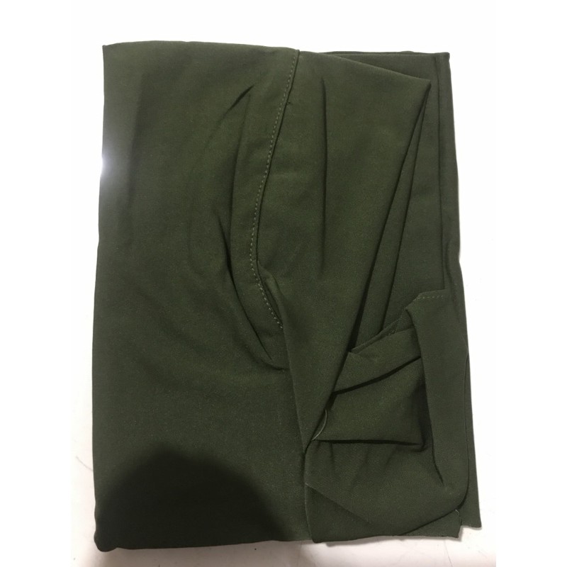 KERUDUNG MASKER SERIA NON PET/JILBAB MASKER NIQOB/BERGO HIJAB INSTAN JERSY-Hijo Army