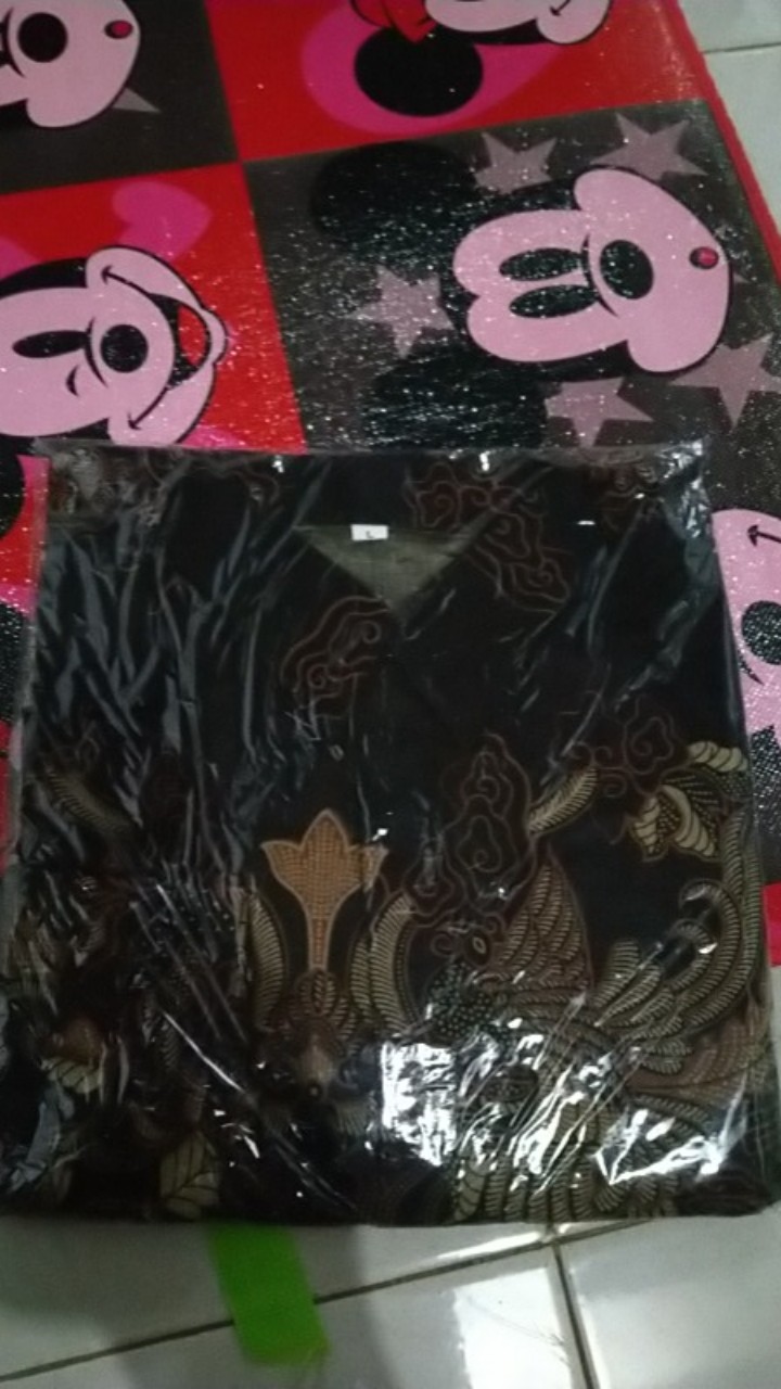 Baju Batik Pria Slimfit Big Size M L Xl Xxl Atasan Kemeja Batik Lengan Panjang Original