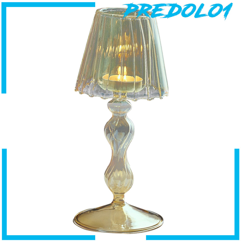 [PREDOLO1]Glass Tall Candle Holders Candles Candlesticks Decorative Candlestick