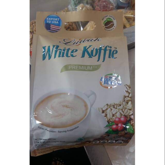 

Luwak White Koffie 30% Less Sugar PREMIUM 400gr