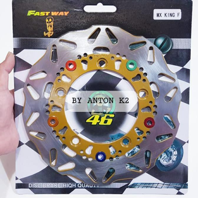 PIRINGAN CAKRAM DEPAN LEBAR BESAR MX KING RIVEST RING KANCING FULL CNC - Mx king 150