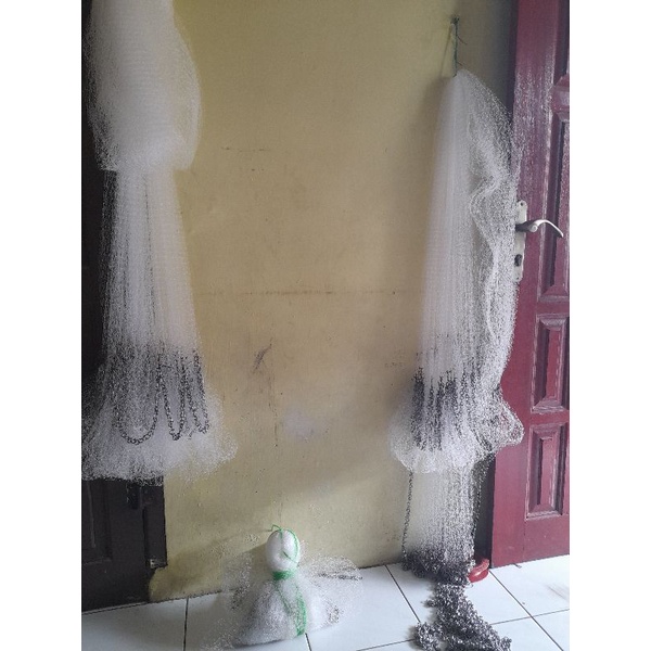 jala siap pakai ,jala ikan 1 inci panjang 3 meter