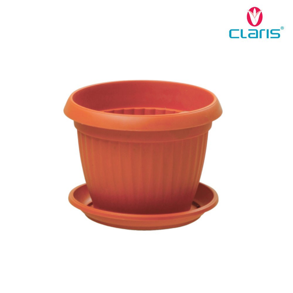  Claris  Pot  Plastik  Indoor Outdoor Florence Tatakan 5845 