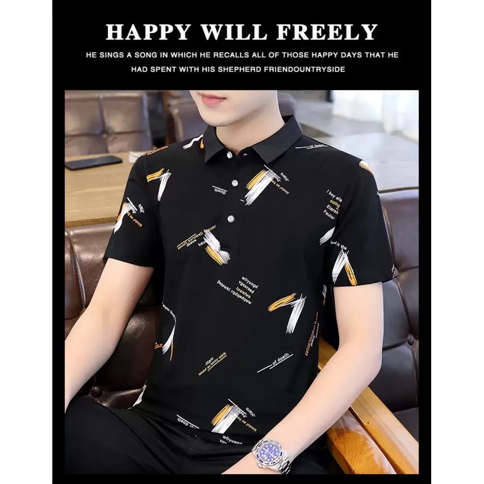 Amspro Baju wangki pria baju pria kaos polo pria Porto