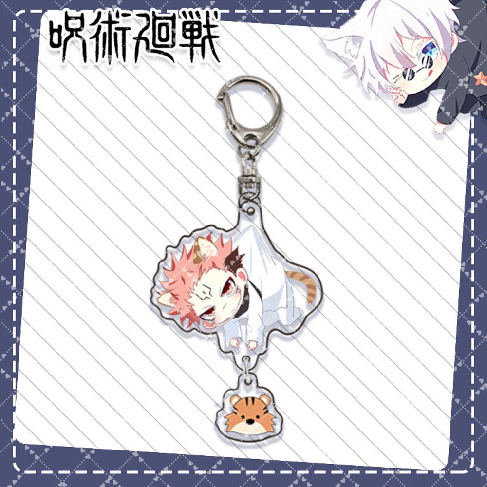Needway  Gantungan Kunci Model Miniatur Anime Jepang Jujutsu Kaisen Bahan Akrilik