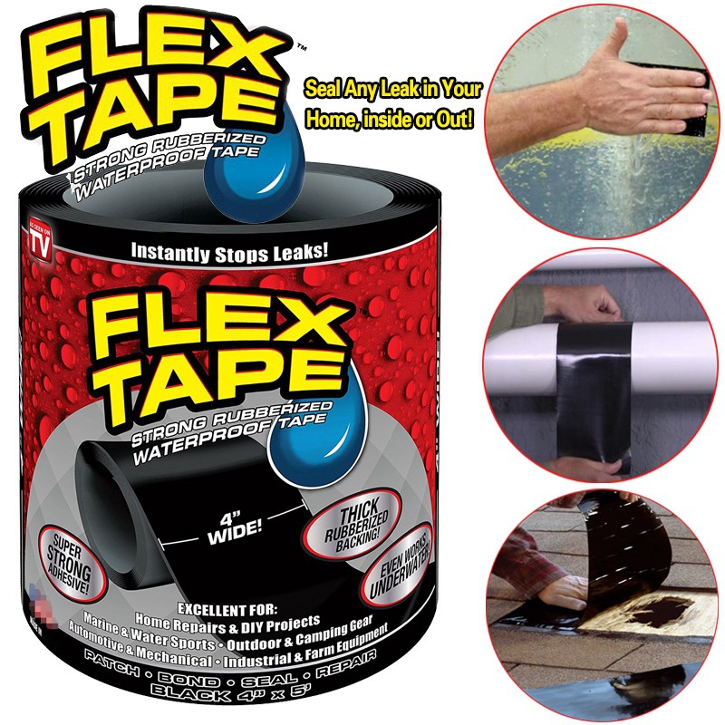 

Isolasi Tahan Air Flex Tape/ Isolasi Anti Bocor / Perekat Serbaguna