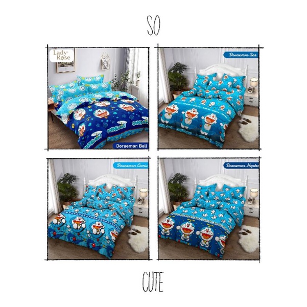 Bedcover lady rose Doraemon 180x200