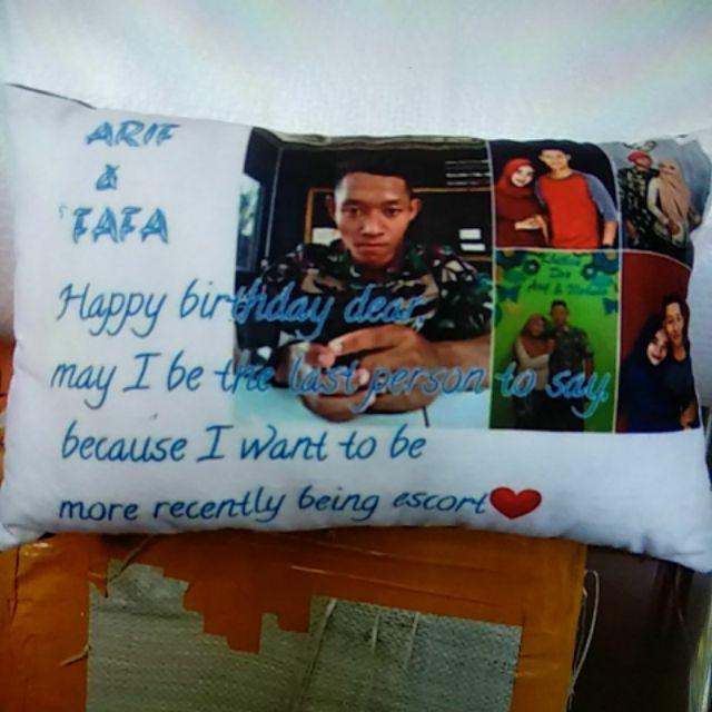 Bantal Foto Fullprint Bantal Custom Desain Cantik Hasil Berkualitas,tersedia 3ukuran Bantal Kenangan