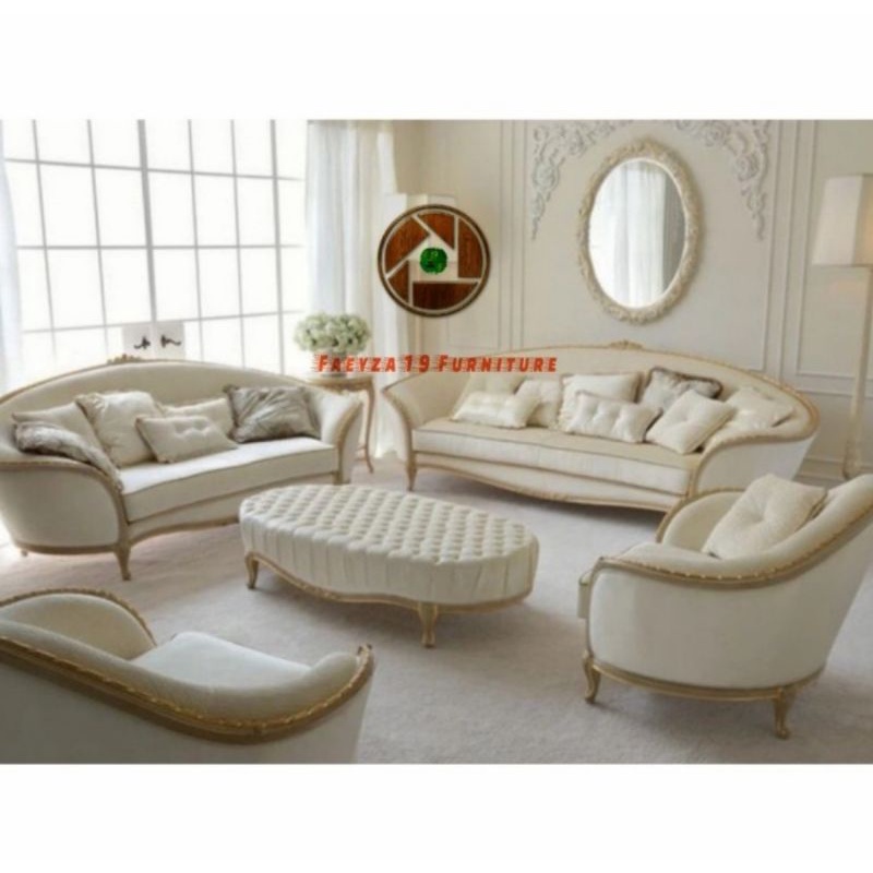 Set meja kursi sofa sultan jepara