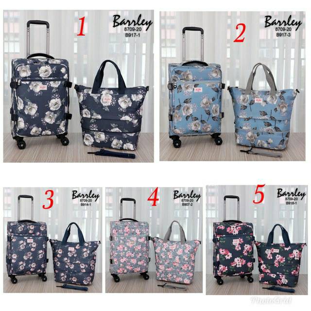 Koper Barley 2in1 / Koper wanita / Trolly wanita / Trolly travel wanita / Tas travel wanita