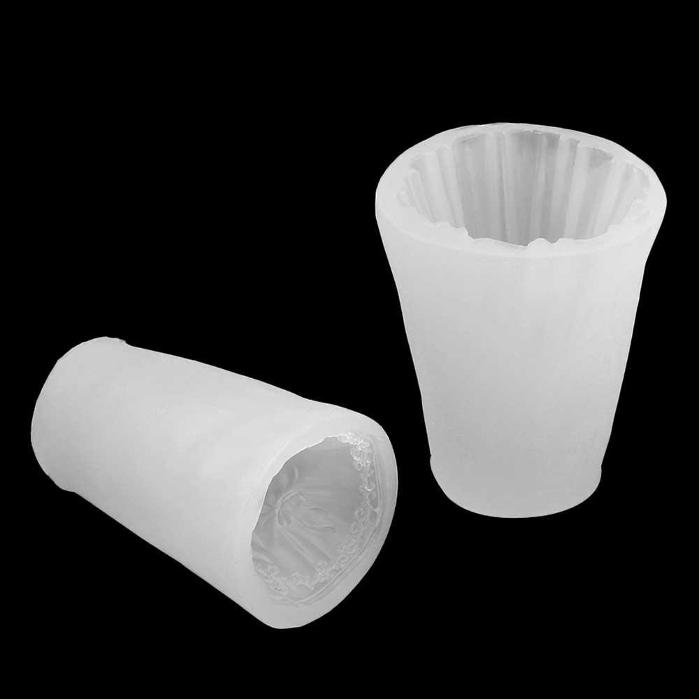 Cetakan Lilin Handmade Bentuk Gaun Pengantin 3D Bahan Silikon