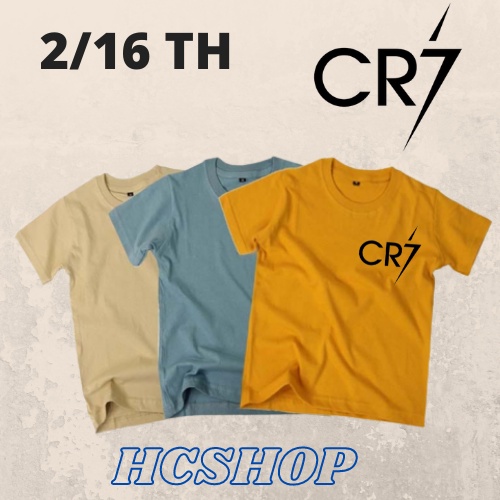 Kaos Anak CR7 Laki Laki Perempuan Usia 2-16th Unisex Cowok Cewek